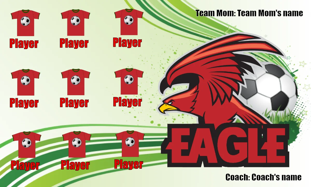 Eagle 01 Soccer Banner-soccer-banner-ideas