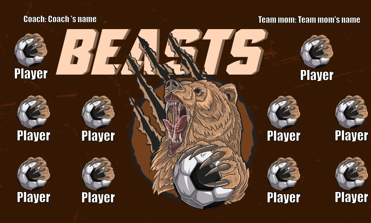 Beasts Soccer Banner-soccer-banners-for-sale-picture