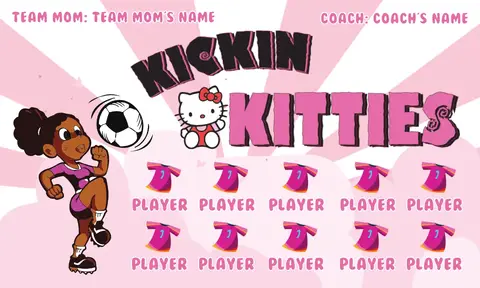 Kickin KItties Soccer Banner-soccer-birthday-banner-picture