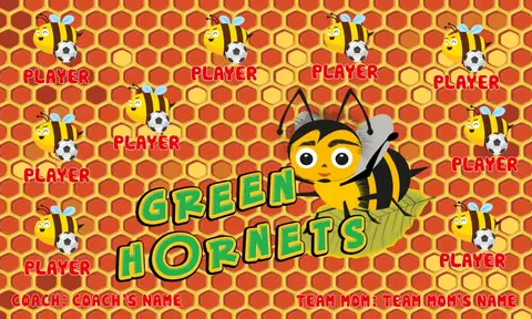 Green Hornet Soccer Banner