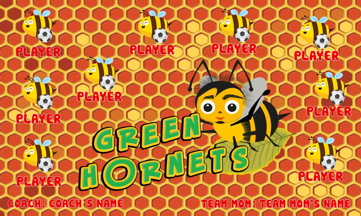 Green Hornet Soccer Banner
