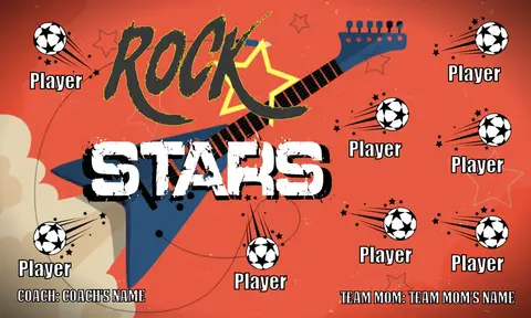 Rock Stars Soccer Banner-soccer-banner-pole-kit