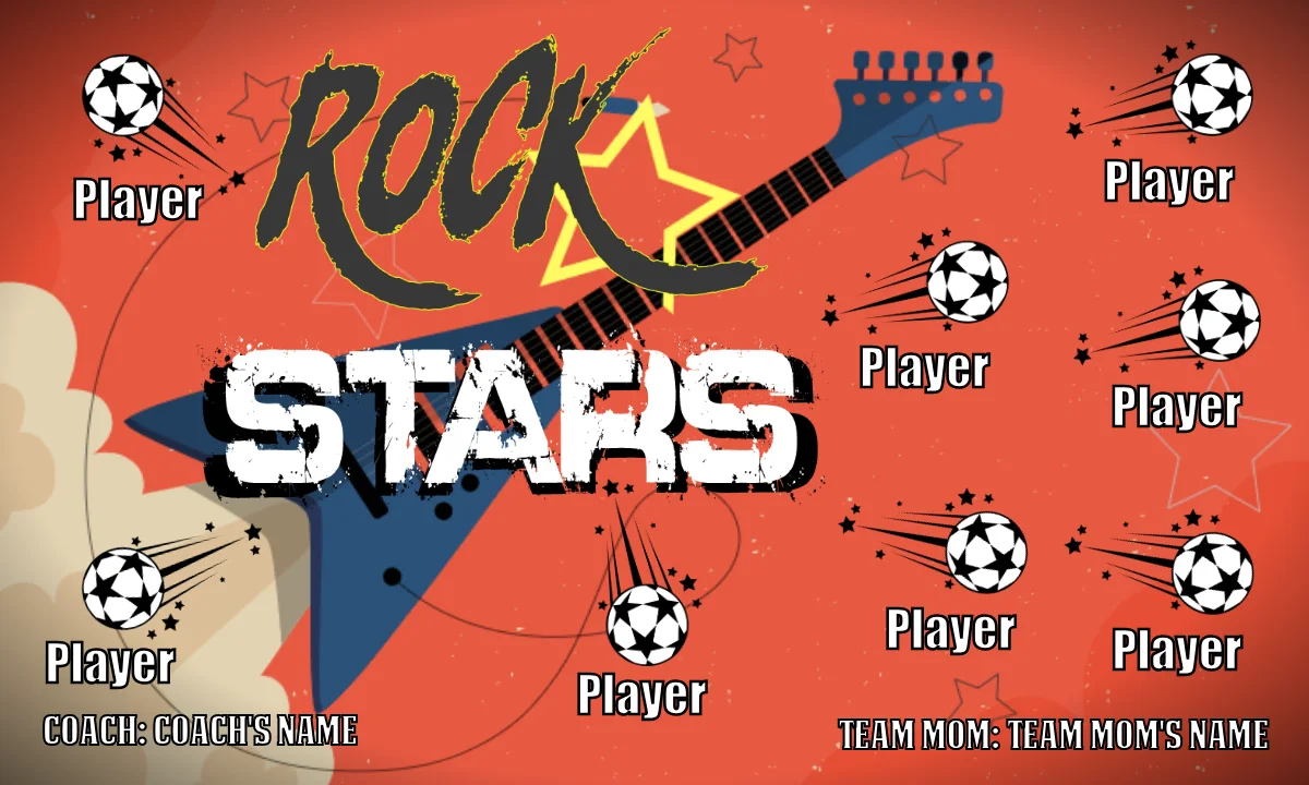 Rock Stars Soccer Banner-soccer-banner-pole-kit