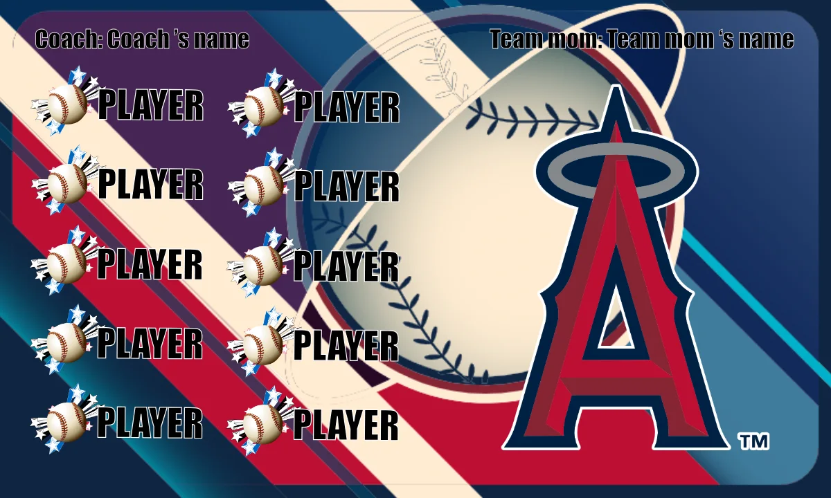 Los Angeles Angels Baseball Banner-baseball-banners-little-league-images