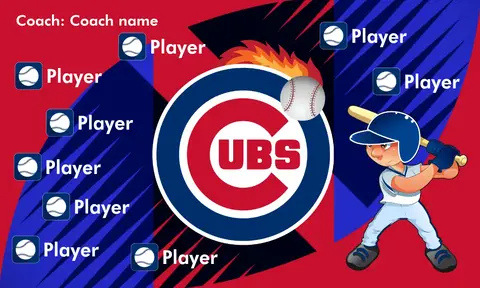 Chicago Cubs Baseball Banner-baseball-party-banners-images
