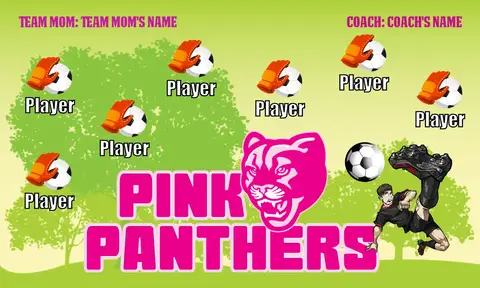 PinkPanthers Soccer Banner-soccer-banners-ideas