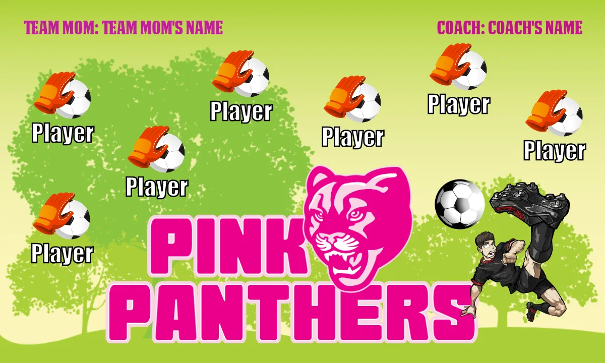 PinkPanthers Soccer Banner-soccer-banners-ideas
