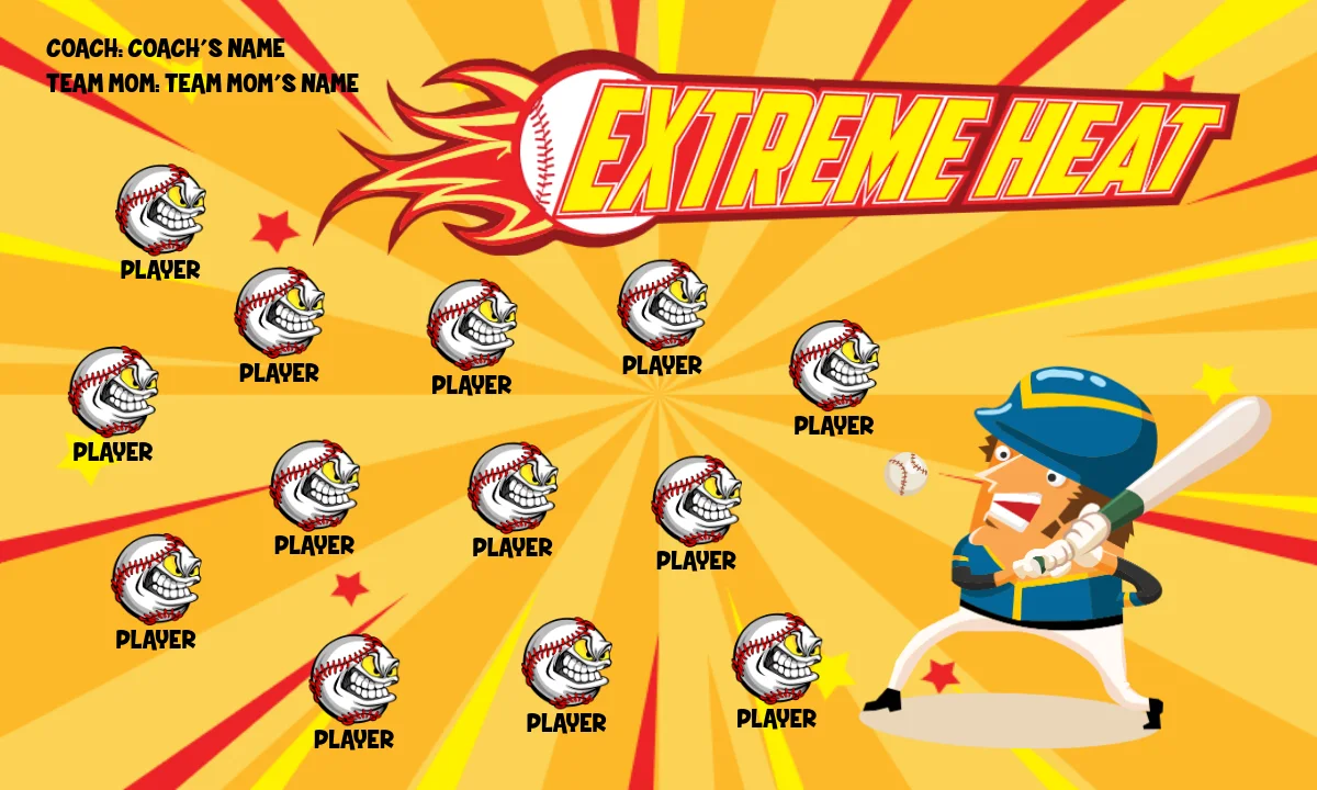Extreme heat2 Softball Banner-asa-softball-banners-picture