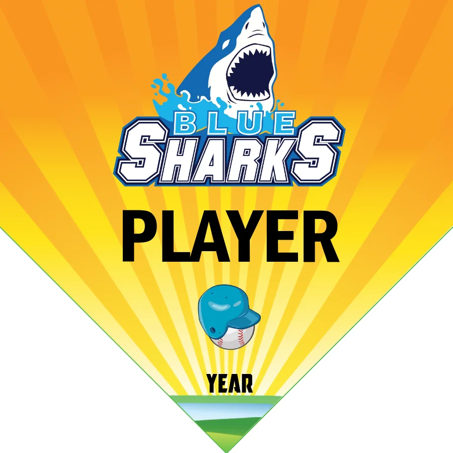 Blue Sharks Softball Banner-softball-banner-poses-images