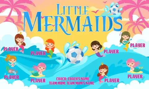 Little Mermaids Soccer Banner-soccer-banner-gallery.com-picture