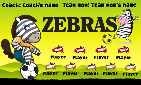 Zebras Soccer Banner,-soccer-banner-size-picture