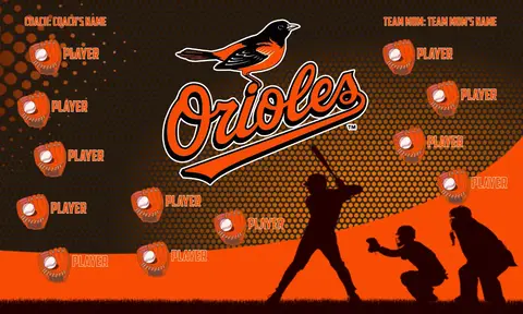 Baltimore Orioles Baseball Banner-baseball-player-banners-images