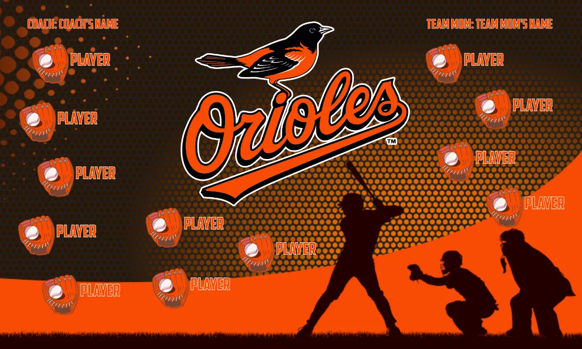 Baltimore Orioles Baseball Banner-baseball-player-banners-images