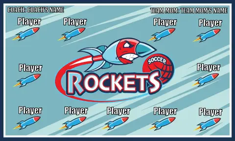 Rockets 2 Soccer Banner-soccer-banner-pole-kit