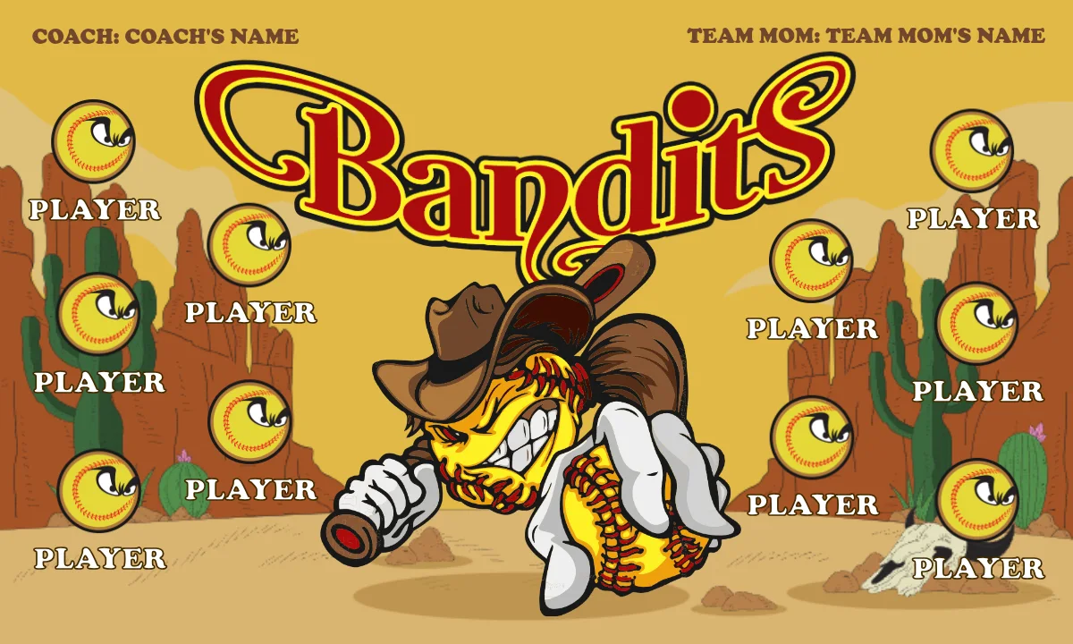 Bandit Softball Banner