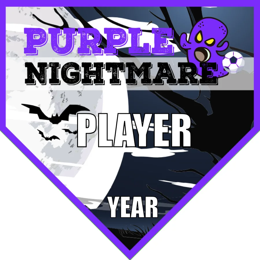 Nightmare Purple Soccer Banner-soccer-team-banner-picture