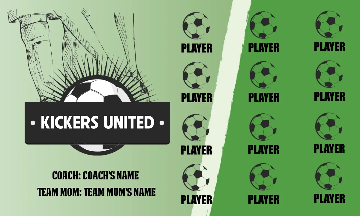 KICKERS UNITED Soccer Banner-baseball-pennant-banners-images