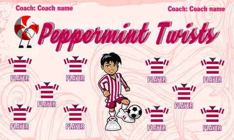 Peppermint Twists Soccer Banner-soccer-banner-san-diego