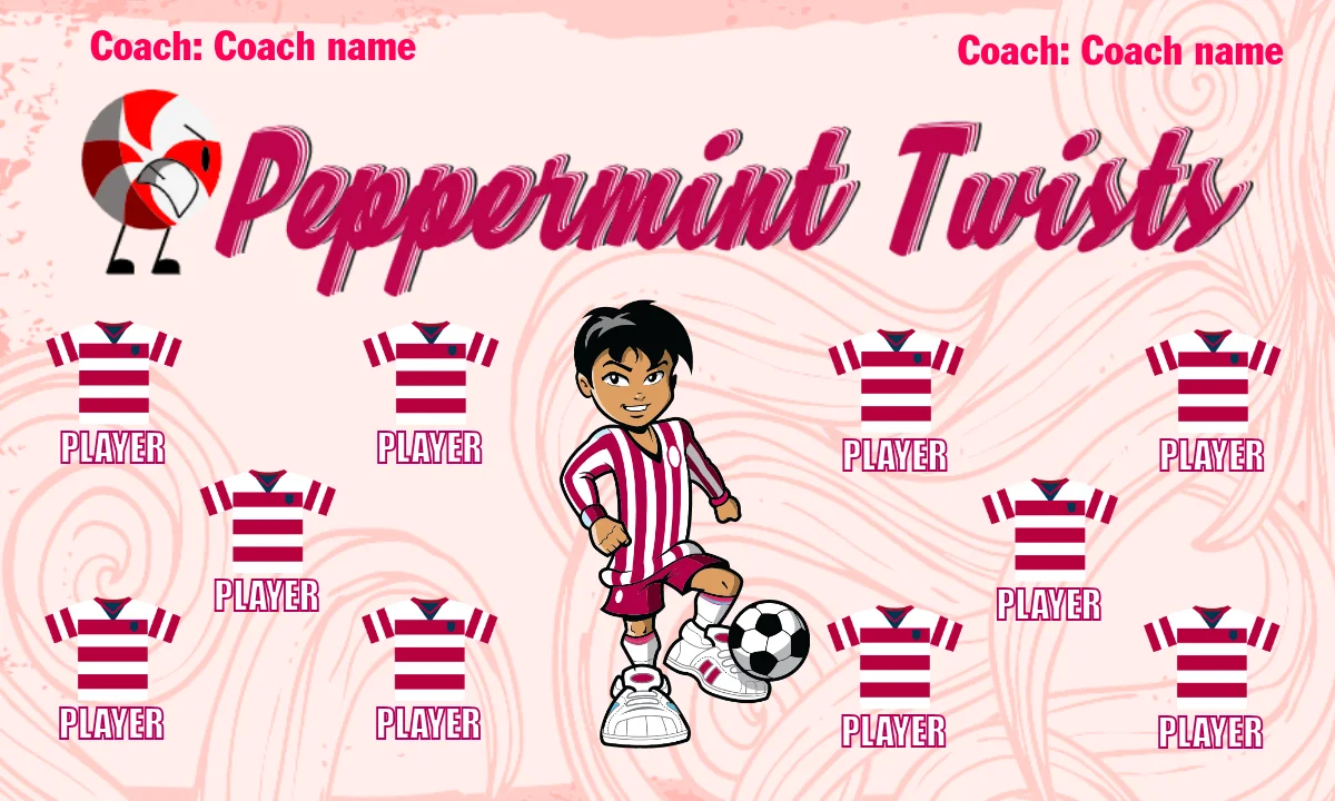 Peppermint Twists Soccer Banner-soccer-banner-san-diego
