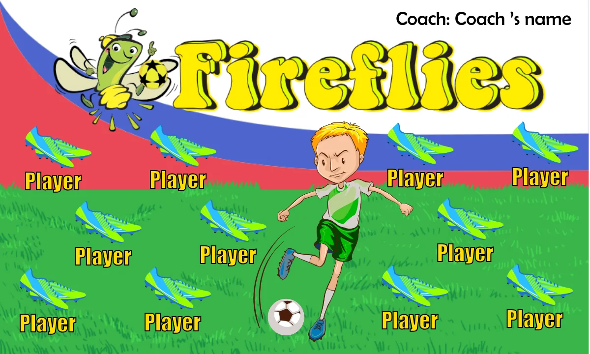 Fireflies Soccer Banner-soccer-team-banner-ideas