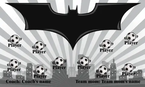Batman 2 Soccer Banner-pvc-soccer-banner-frame-picture