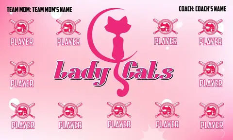 Lady Cats 1 Softball Banner