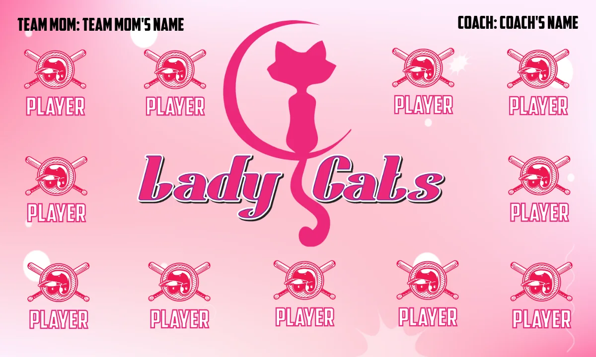 Lady Cats 1 Softball Banner