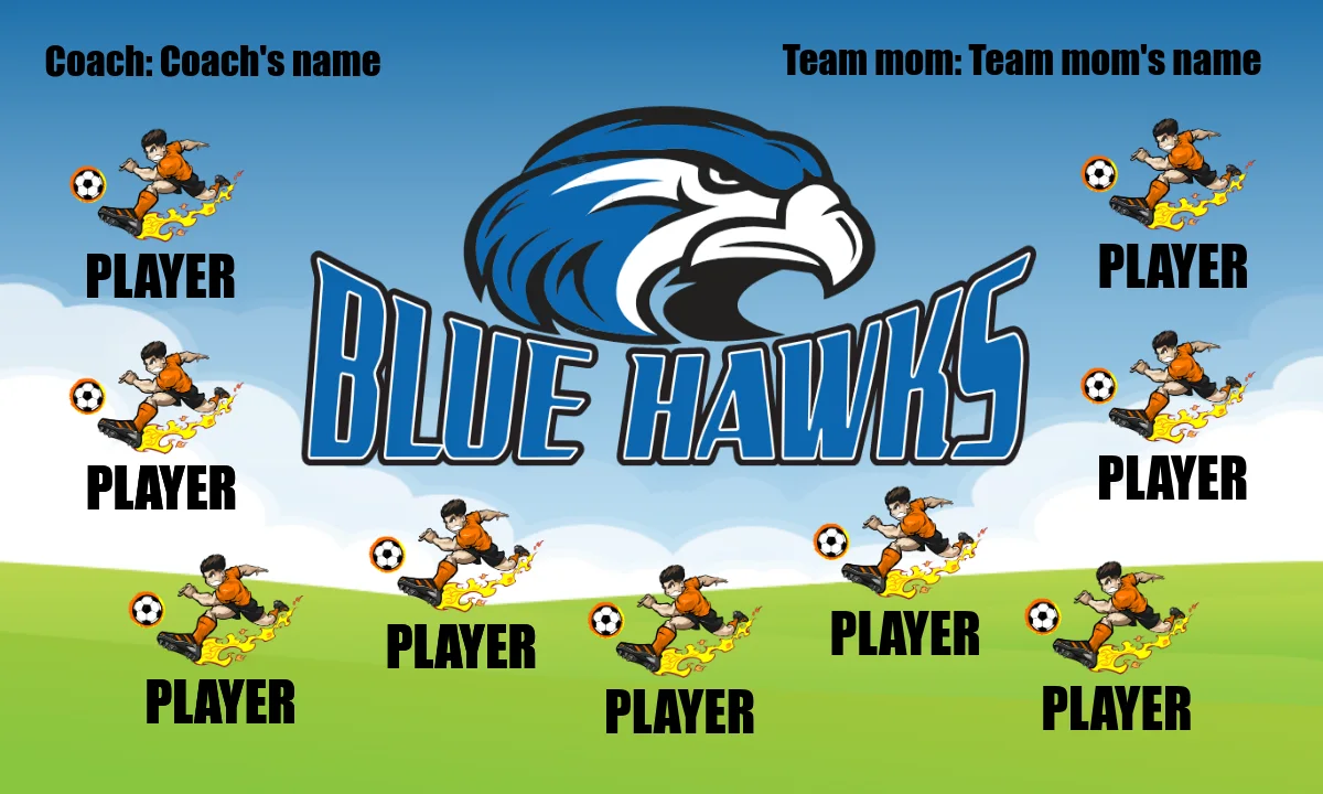 Blue Hawks Soccer Banner-zavvy-soccer-banners-picture
