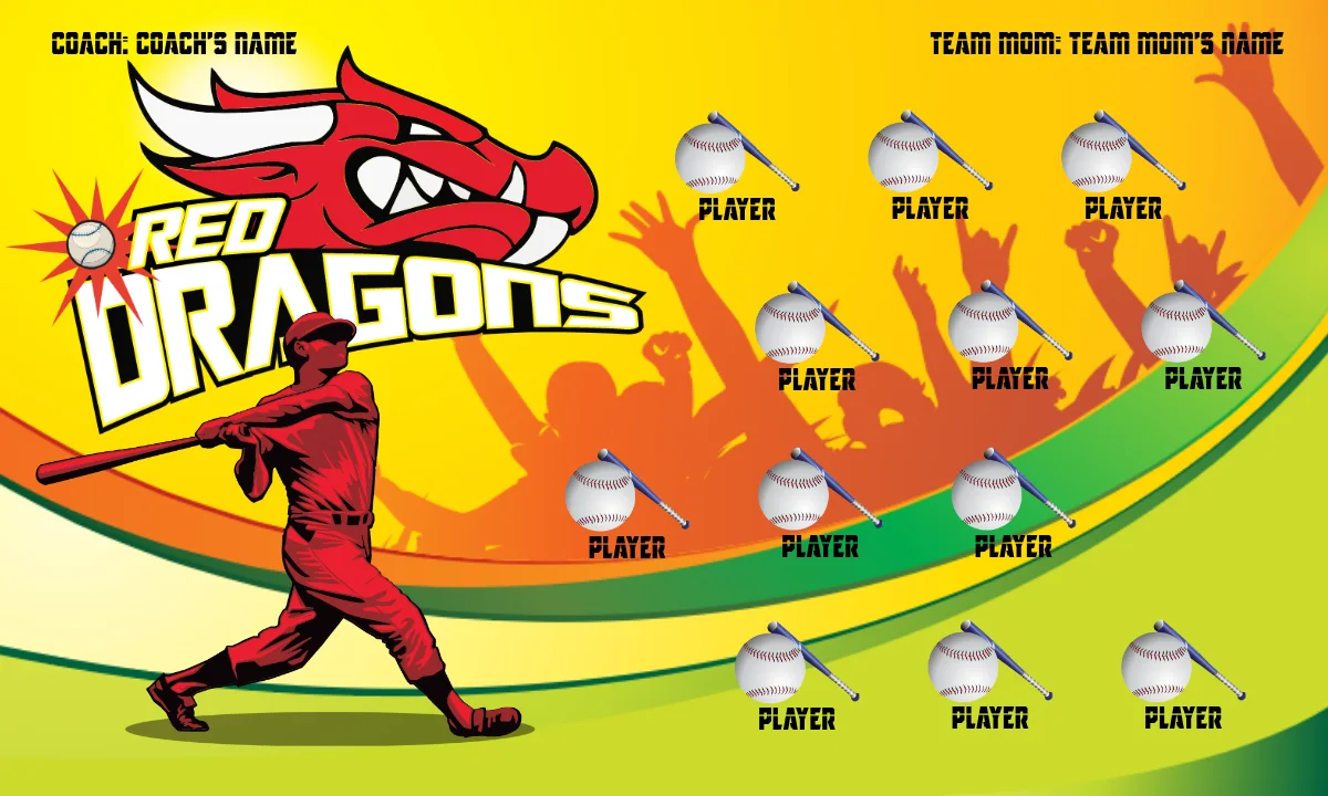 RedDragon Softball Banner-homemade-softball-banners-ideas-images