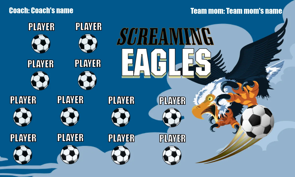 Screaming Eagles Soccer Banner-how-to-make-a-soccer-banner-stand