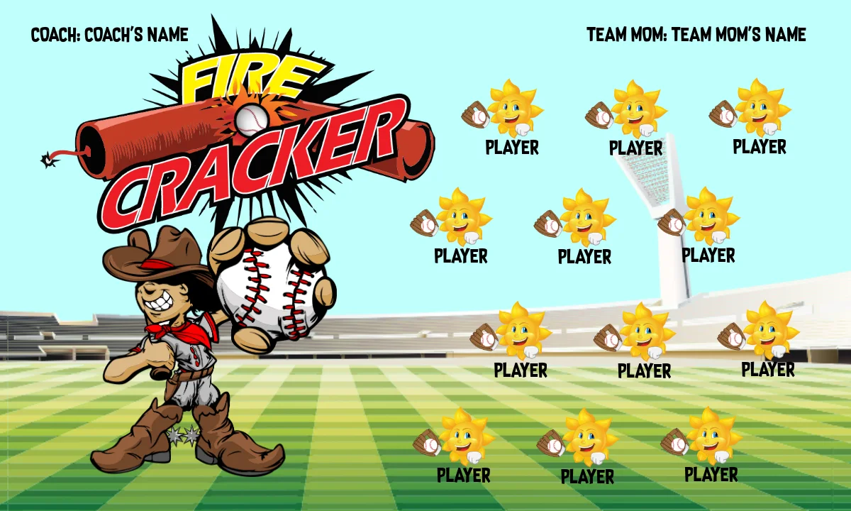 Firecracker2 Softball Banner-softball-team-picture-banners-picture