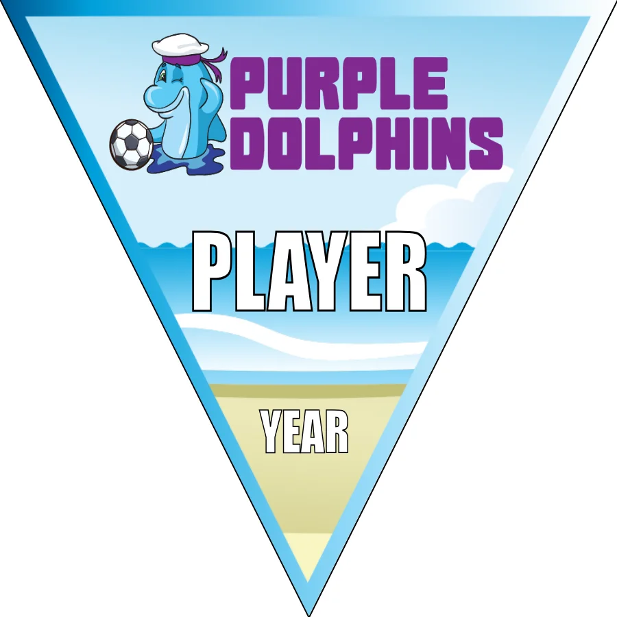 Purple Dolphins Soccer Banner-soccer-banner-ideas-picture