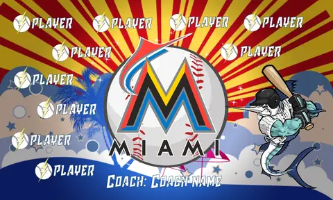 Miami 2 Baseball Banner-softball-team-banner-ideas-picture