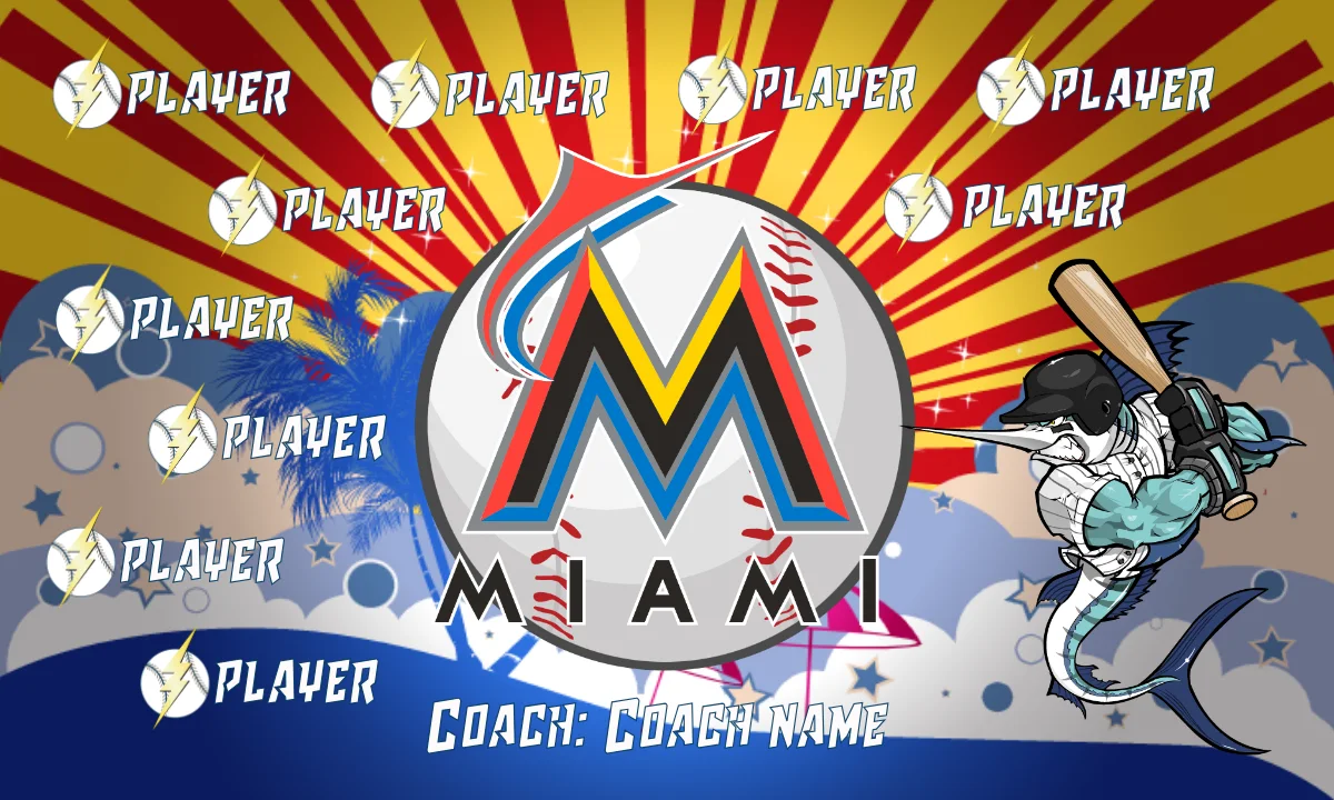 Miami 2 Baseball Banner-softball-team-banner-ideas-picture