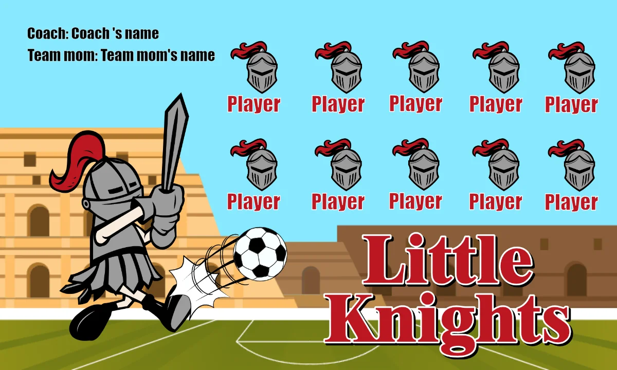 Little Knights Soccer Banner-soccer-banner-picture