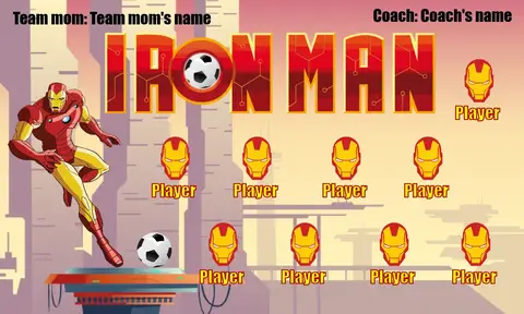 Iron Man Soccer Banner-soccer-ball-banner-picture