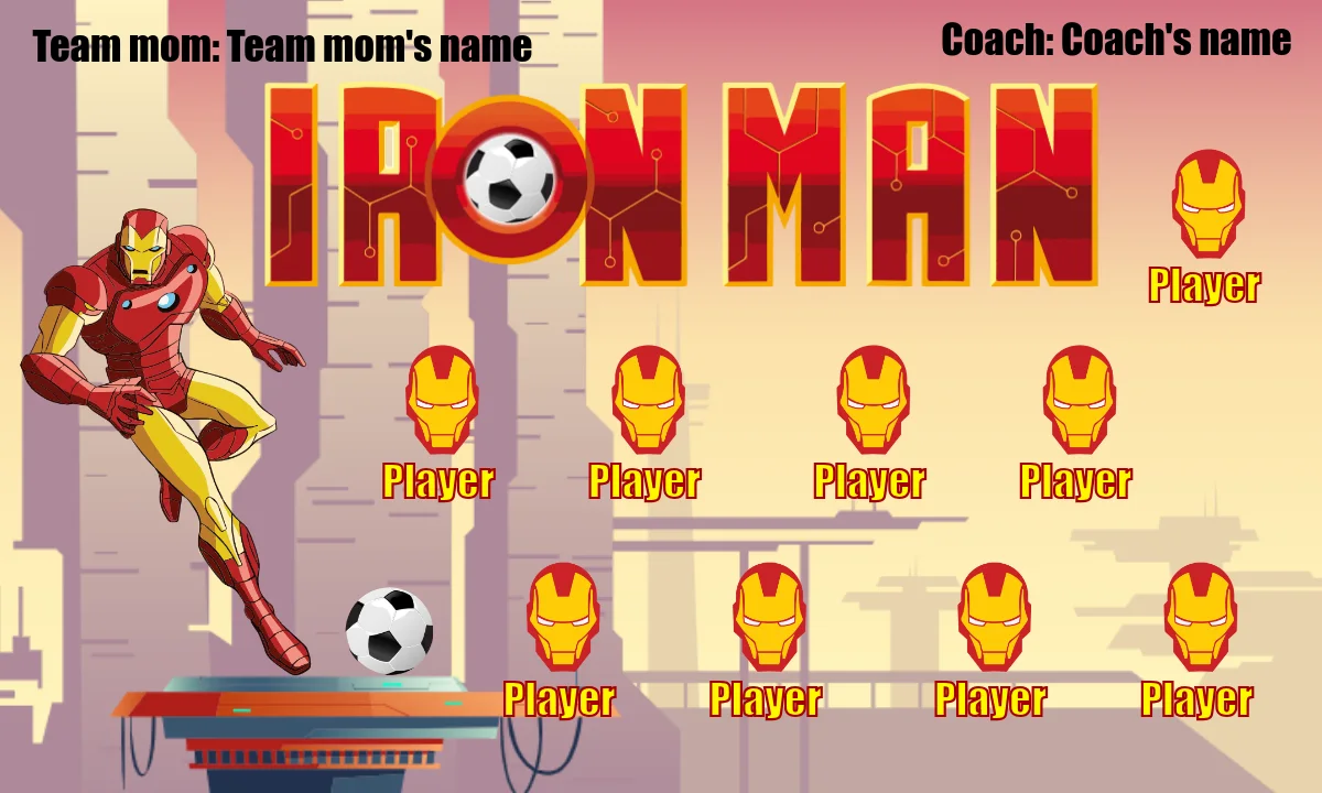 Iron Man Soccer Banner-soccer-ball-banner-picture