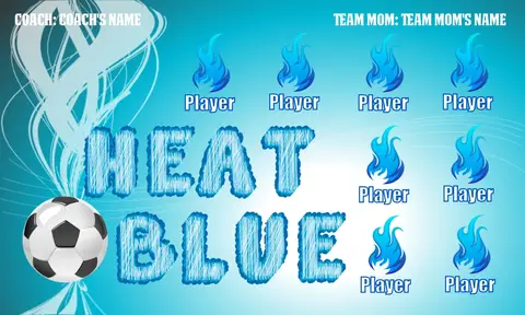 Heat Blue Soccer Banner-baseball-team-banner-ideas-images