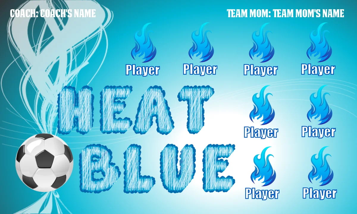 Heat Blue Soccer Banner-baseball-team-banner-ideas-images
