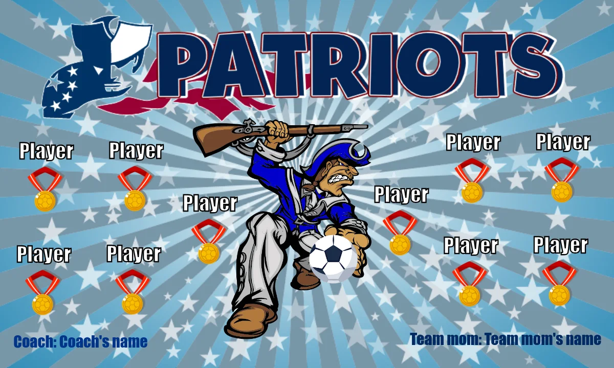 Patriots 2 Soccer Banner-soccer-banners-sacramento-picture