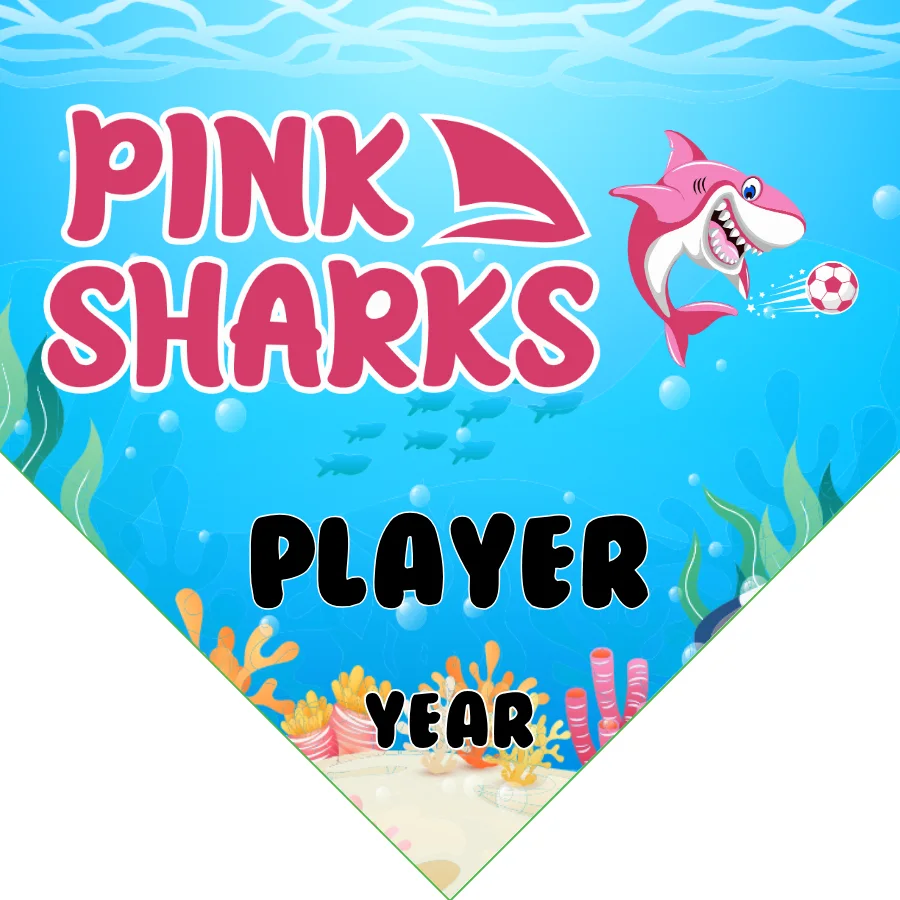 Pink Sharks Soccer Banner-soccer-banners-san-diego-picture