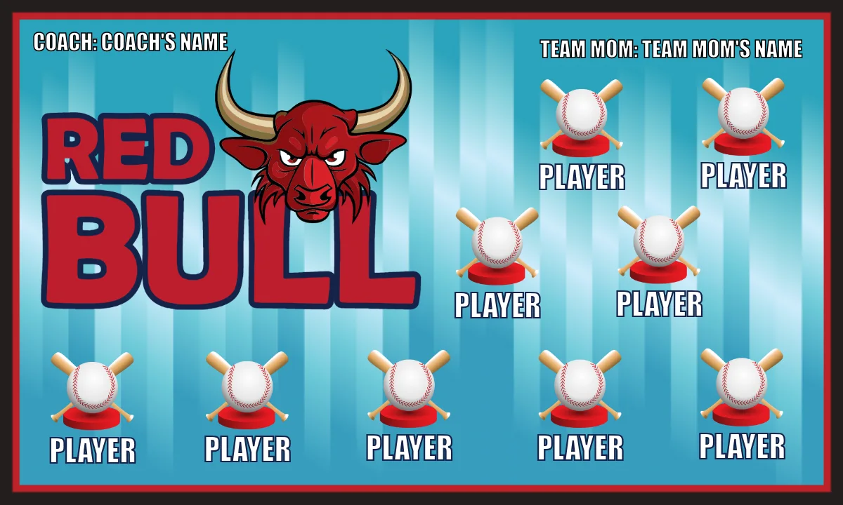 Red Bull 2 Softball Banner