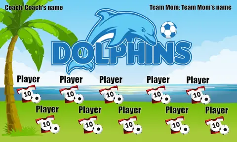 Dolphins Soccer Bannersoccer-field-banners