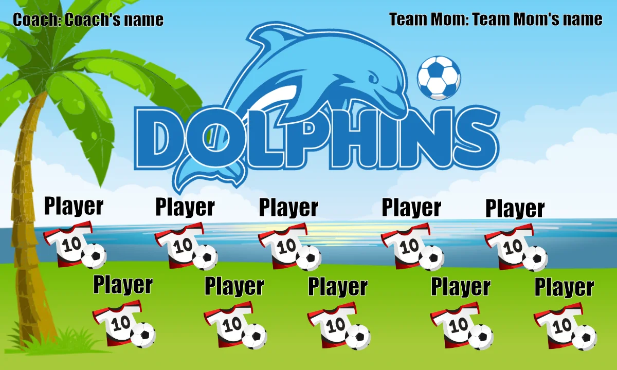 Dolphins Soccer Bannersoccer-field-banners