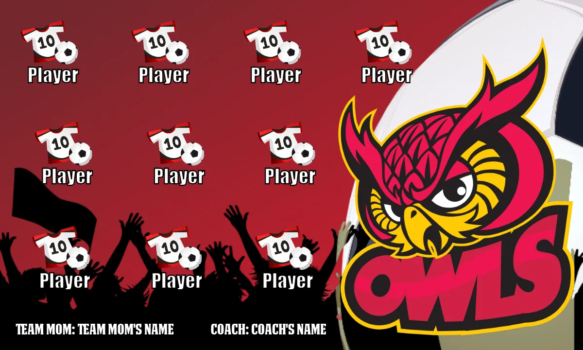 Owls 2 Soccer Banner-soccer-banner-images