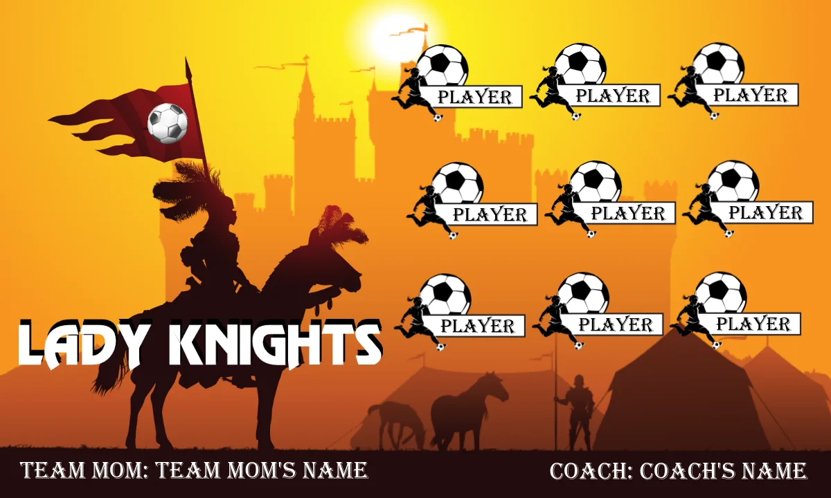 Lady Knights Soccer Banner-soccer-team-banners-ayso-picture