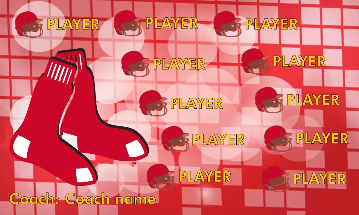 Boston Red Sox Baseball Banner-baseball-team-banner-templates-images