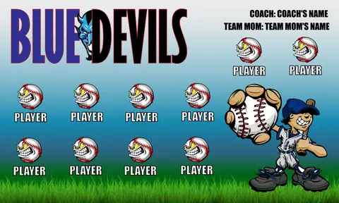 Devils 1 Softball Banner