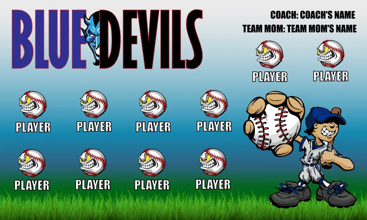 Devils 1 Softball Banner