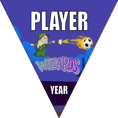 Wizards 1 Soccer Banner-soccer-themed-birthday-banners-picture